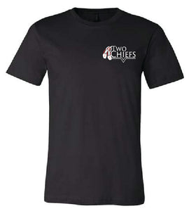 Black Cotton T-Shirt - “TwoChiefs Logo”